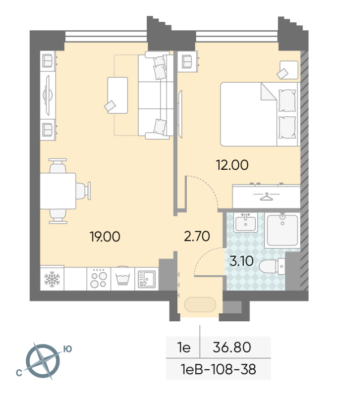 Продажа 1-комн квартиры в новостройке Москва г., Обручева ул.,  к. 1
