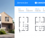 Продать Дачи, коттеджи, загородные дома Дмитров г, КП Дмитров Дом, 1.1   