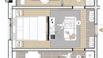 2-комн квартира Осенний бульвар, 6