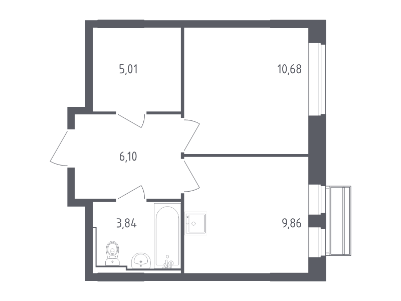 Продажа 1-комн квартиры в новостройке Лайково с., Лесная ул.,  к. 55