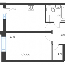 Продажа 1-комн квартиры в новостройке Санкт-Петербург г., Полюстровский пр-кт,  к. 5