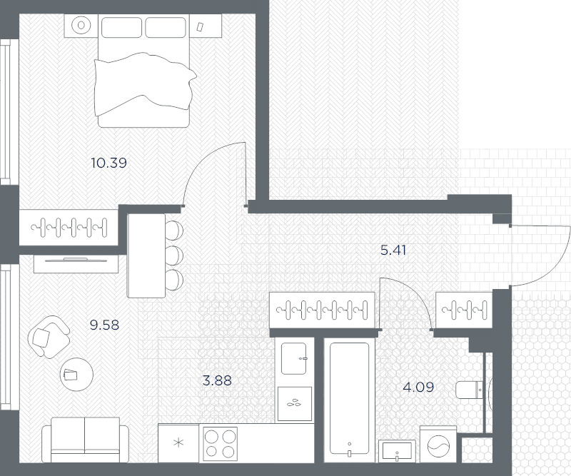 Продажа 1-комн квартиры в новостройке Москва г., Веткина ул.,  к. Башня-А