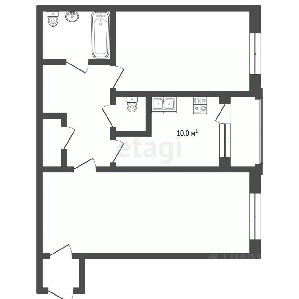 Продажа 2-комн квартиры на вторичном рынке Михневская улица, 8