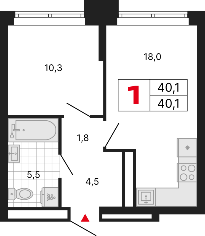 Продажа 1-комн квартиры в новостройке Москва г., Перовское ш.,  к. 1