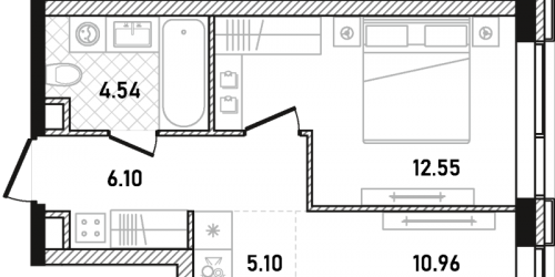 1-комн квартира Москва г., Пресненский Вал ул.,  к. 4.2