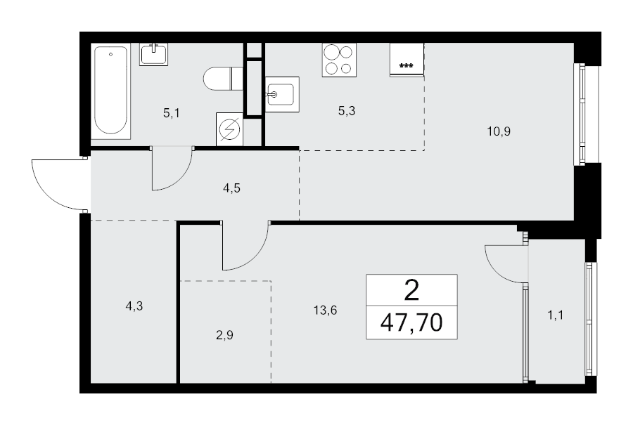 Продажа 1-комн квартиры в новостройке Москва г., Зорге ул.,  к. 1