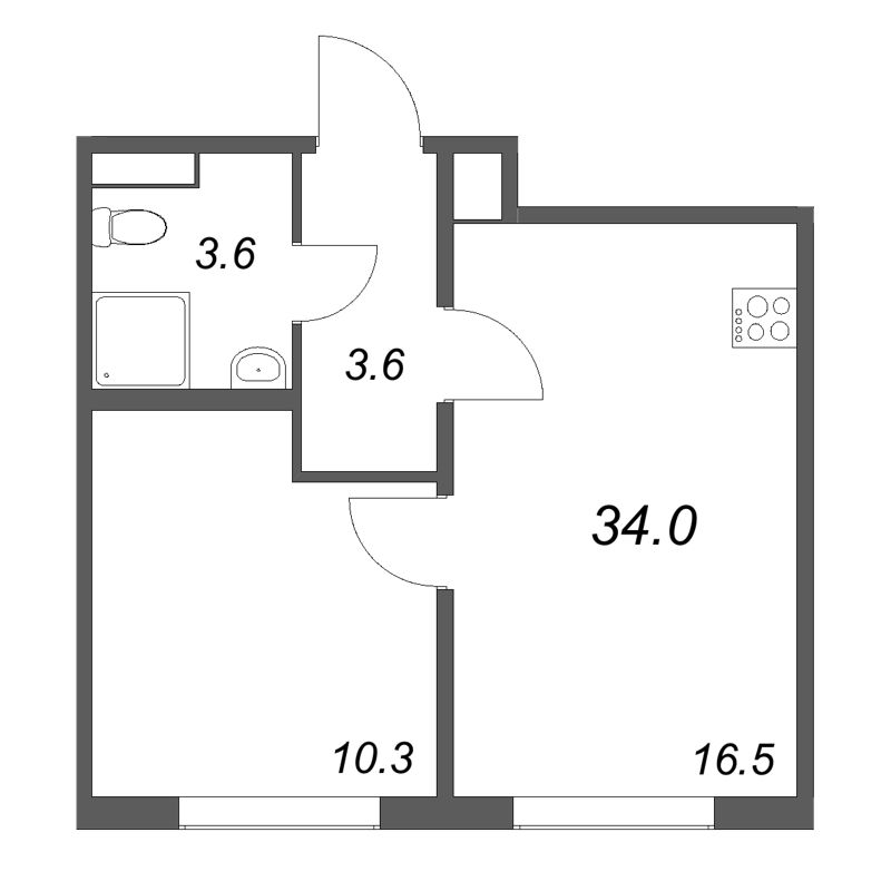 Продажа 1-комн квартиры в новостройке Шушары п., Пулковское ш.,  к. 4