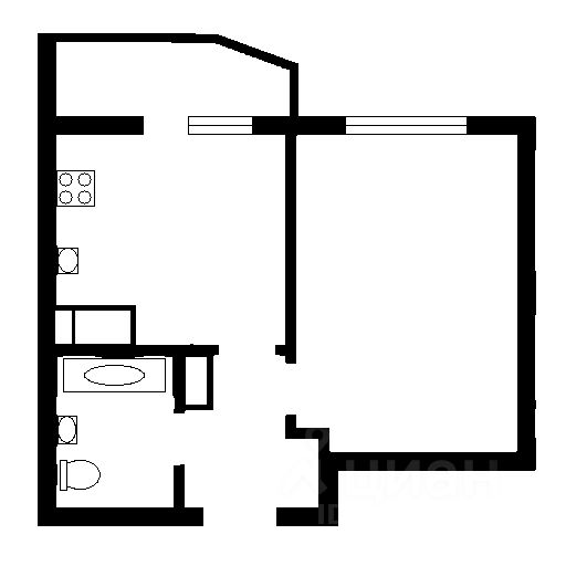 Аренда 1-комн квартиры на вторичном рынке Комендантский проспект, 57к1