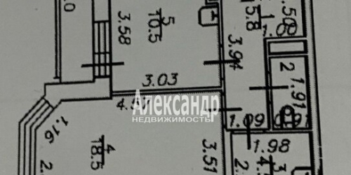 1-комн квартира ул Фёдора Абрамова,  д. 16,  к. 1