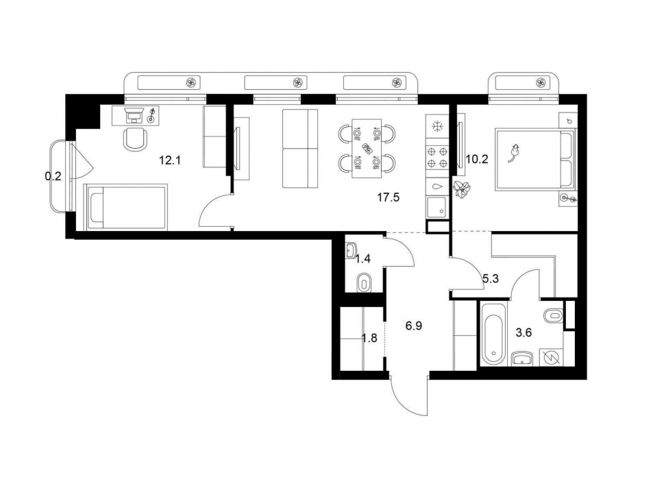 Продажа 2-комн квартиры в новостройке Мытищи, Метровагонмаш, корп.13