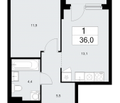 Продать Квартиры в новостройке Десна д., Центральная ул.   7.6