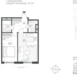 Продажа 1-комн квартиры в новостройке Крылатская ул,  д. 33 к2