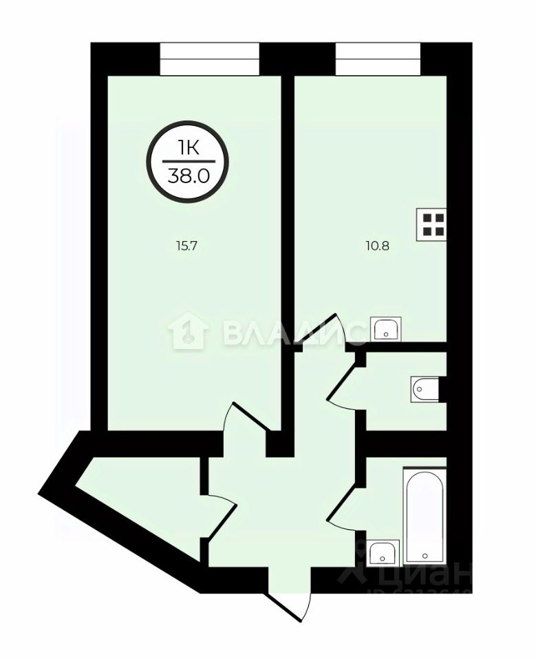 Продажа 1-комн квартиры на вторичном рынке Белоостровская улица, 3