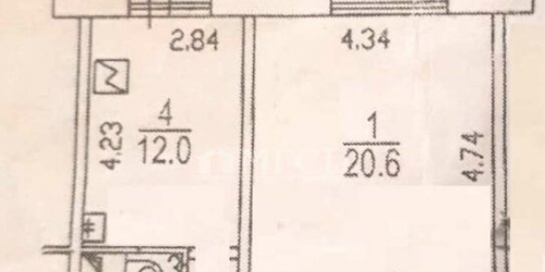 1-комн квартира улица Головачёва,  д. 23