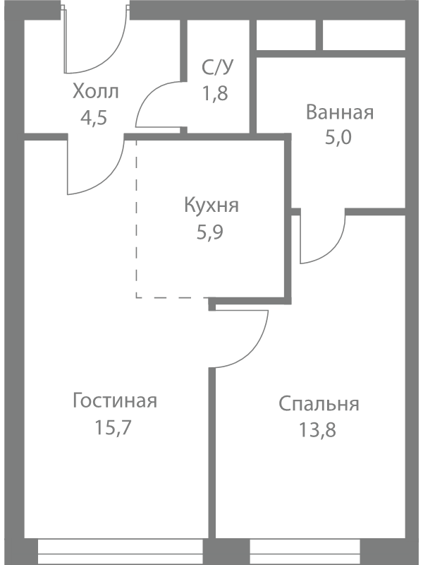 Продажа 1-комн квартиры в новостройке Москва г., Сколковское ш.,  к. 4