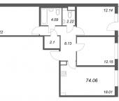Продать Квартиры в новостройке Стрельна п., Будённого пр-кт   5.5