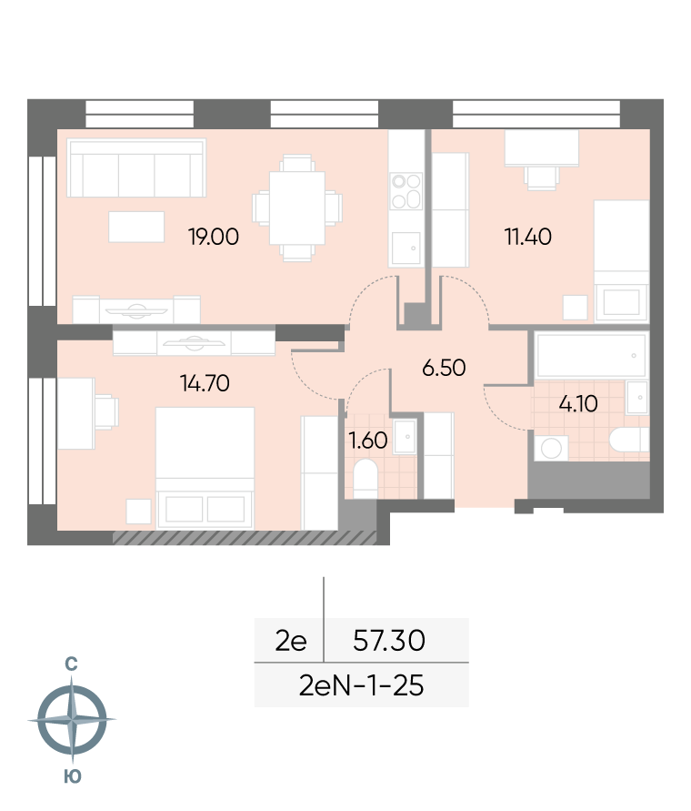Продажа 2-комн квартиры в новостройке Борисовские Пруды улица, д.1