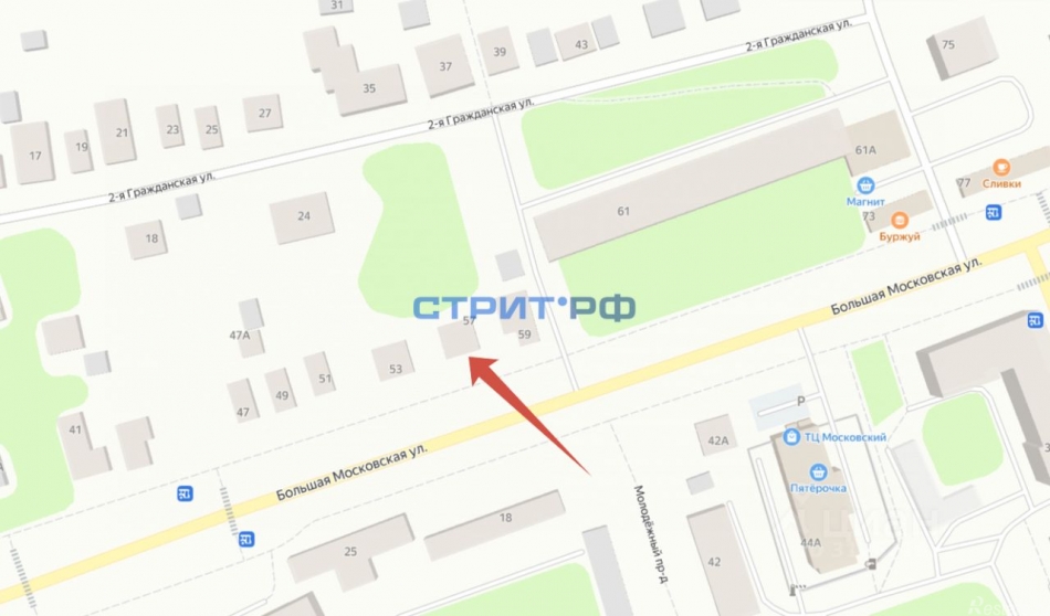 Продажа отдельного здания Старая Купавна, ул Большая Московская,  д. 57