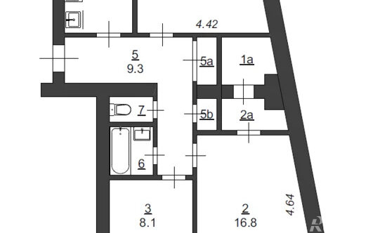 Продажа 3-комн квартиры на вторичном рынке Бронная Б. ул,  д. 5
