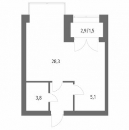 Продажа 1-комн квартиры на вторичном рынке улица Академика Константинова,  д. 1 к1 с1