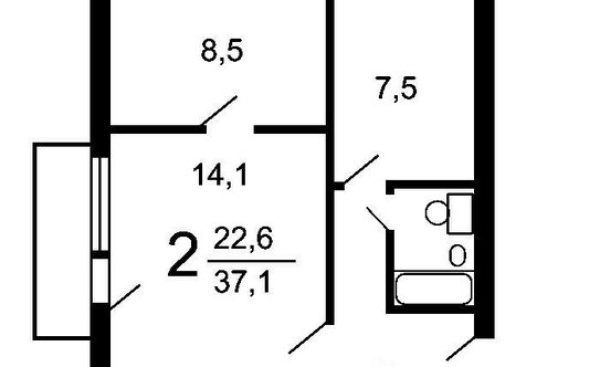 Продажа 2-комн квартиры на вторичном рынке Волгоградский пр-кт,  д. 93