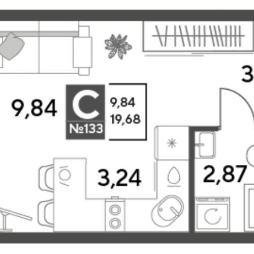Студия Пушкино г., Зелёная Роща ул.,  к. 10