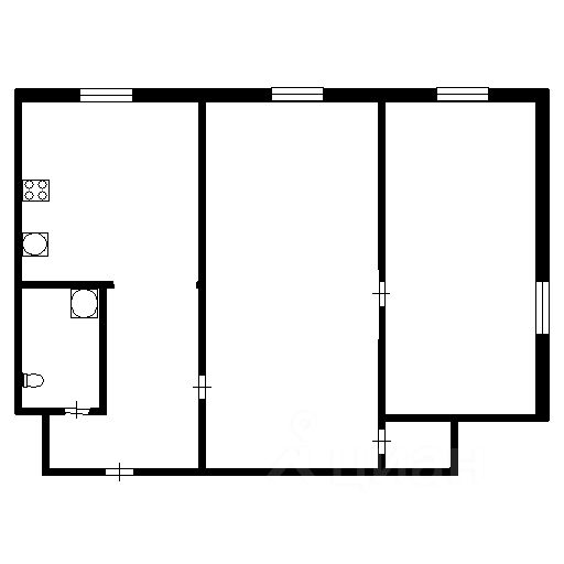 Продажа 2-комн квартиры на вторичном рынке Дубна, Центральная улица, 12а
