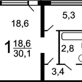Продажа 1-комн квартиры на вторичном рынке Ходынская улица