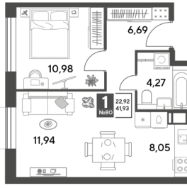 Продажа 1-комн квартиры в новостройке Пушкино г., Зелёная Роща ул., к. 10 Продажа 1-комн квартиры в новостройке Пушкино г., Зелёная Роща ул., к. 10