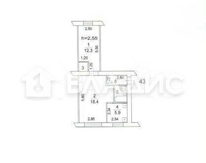 Продажа 2-комн квартиры на вторичном рынке Люберцы, Молодёжная улица,  д. 4