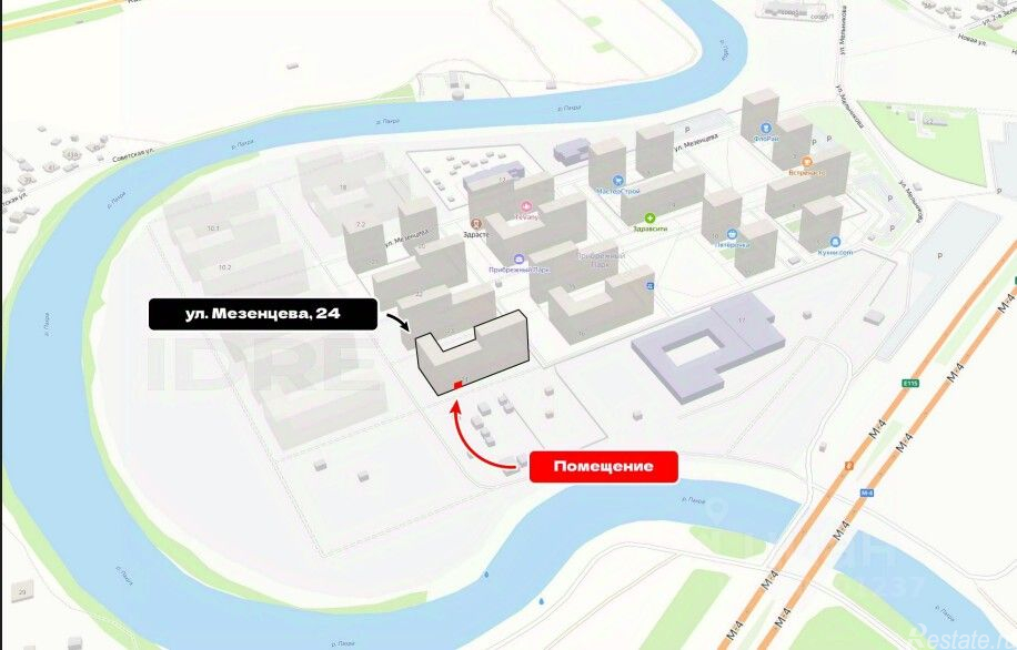 Аренда торгового помещения Ям, улица Мезенцева,  д. 24