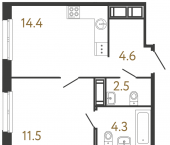 Продать Квартиры в новостройке Санкт-Петербург г., Обводного кан. наб.   1