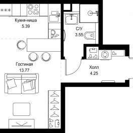 Продажа студии Москва г., Верейская ул., к. SET.2.А Продажа студии Москва г., Верейская ул., к. SET.2.А