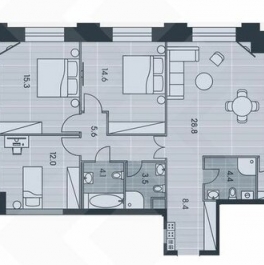 Продажа 3-комн квартиры на вторичном рынке улица Архитектора Власова,  д. 71 к2