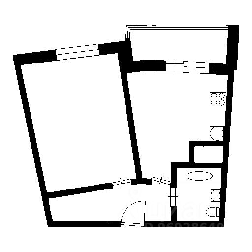 Аренда 1-комн квартиры на вторичном рынке проспект Обуховской обороны, 110К1