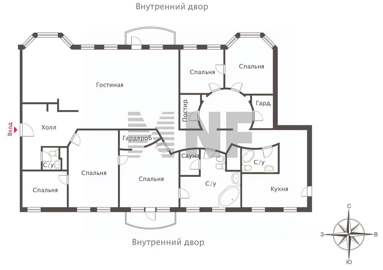 Продажа 6-комн квартиры на вторичном рынке переулок Романов, 5