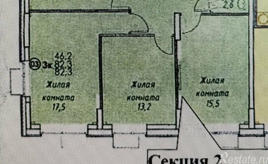 Продажа 3-комн квартиры на вторичном рынке ул Александры Монаховой,  д. 88,  к. 3