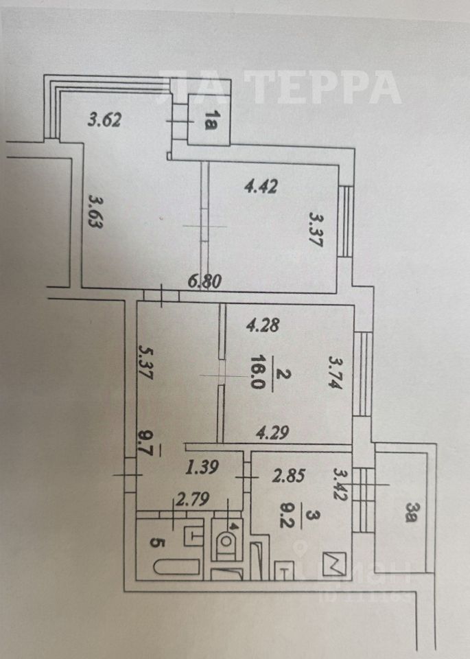 Продажа 3-комн квартиры на вторичном рынке улица Твардовского, 4К4