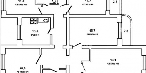 6-комн квартира ул Латышских Стрелков,  д. 7,  к. 1