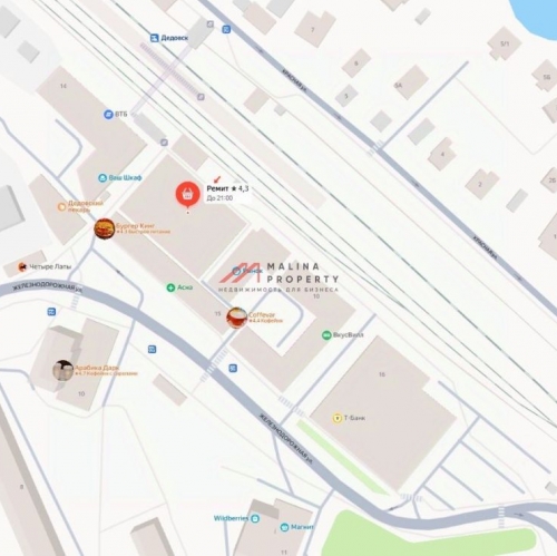 Торговое помещение Дедовск, ул Железнодорожная,  д. 15