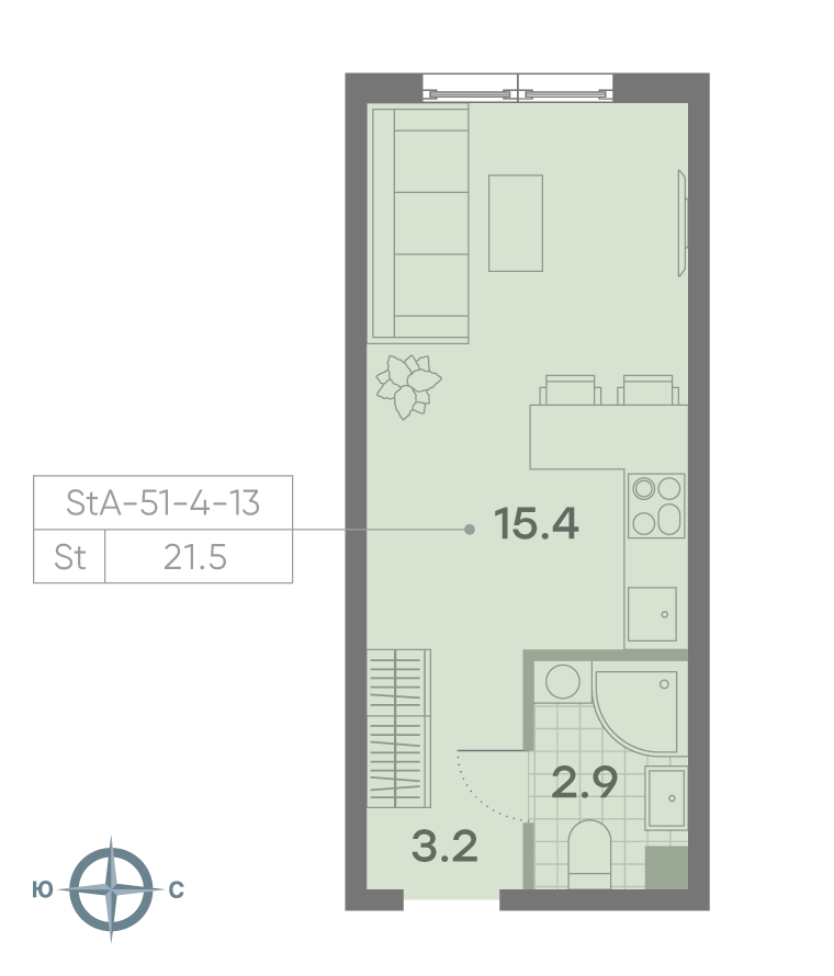 Продажа студии ул.Красного Маяка, вл. 26
