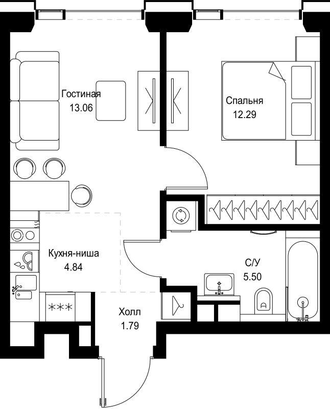 Продажа 1-комн квартиры в новостройке Москва г., Верейская ул.,  к. SET.2.Б