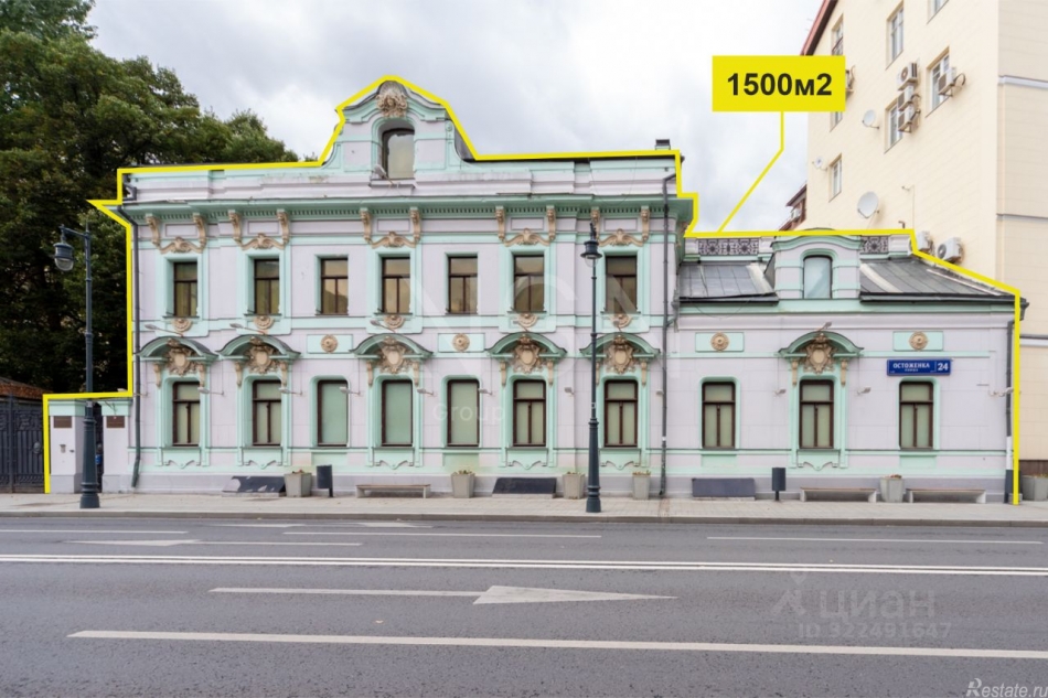 Аренда отдельного здания улица Остоженка,  д. 24