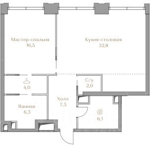 Продажа 1-комн квартиры в новостройке Лужнецкая наб,  д. 2/4 с26