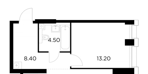 1-комн квартира Москва г., Адмирала Макарова ул.,  к. 1