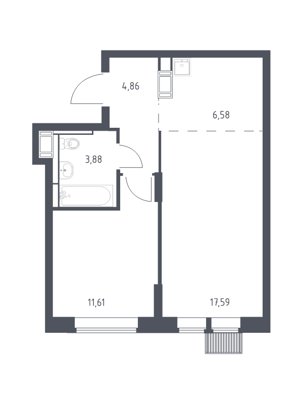 Продажа 1-комн квартиры в новостройке Путилково д., Путилковское ш.,  к. 28