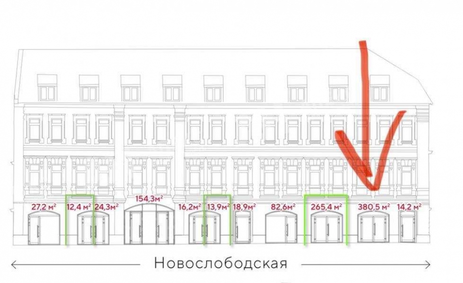 Продажа торгового помещения Новослободская ул