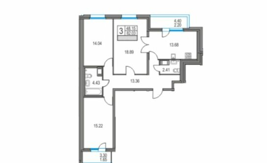 Продажа 3-комн квартиры на вторичном рынке Ипподромный переулок,  д. 1 к1