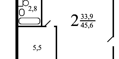 2-комн квартира улица Корнейчука, 36Б