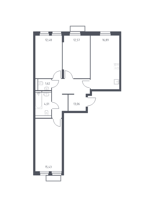 Продажа 3-комн квартиры в новостройке Мякинино д., 4-я Мякининская ул.,  к. 2